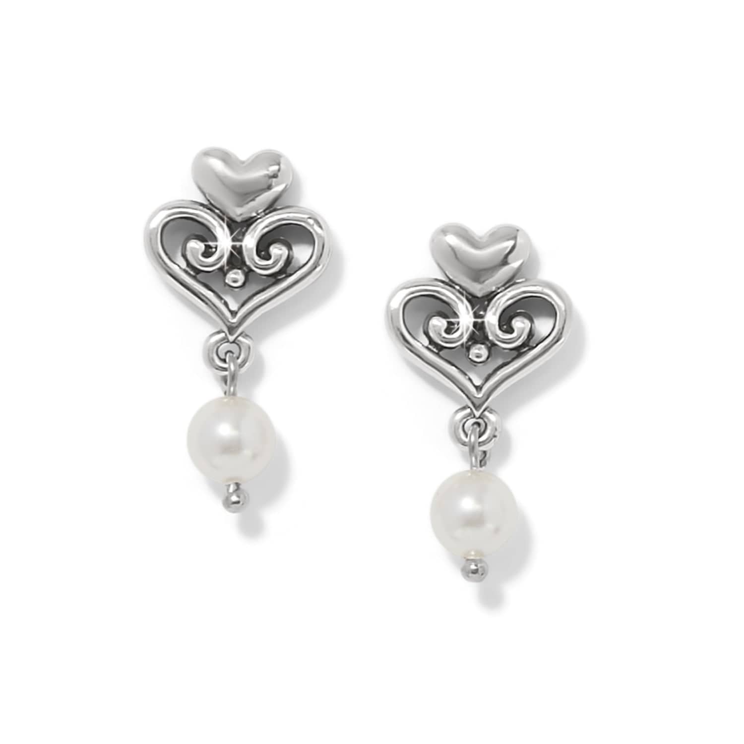 Alcazar Amor Pearl Post Drop Earrings - Image 2