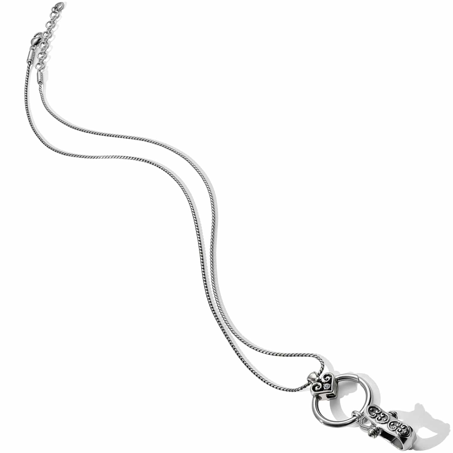 Alcazar Charm Badge Clip Necklace - Image 3