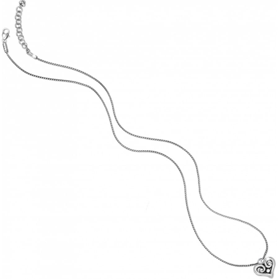 Alcazar Heart Badge Clip Necklace - Image 3