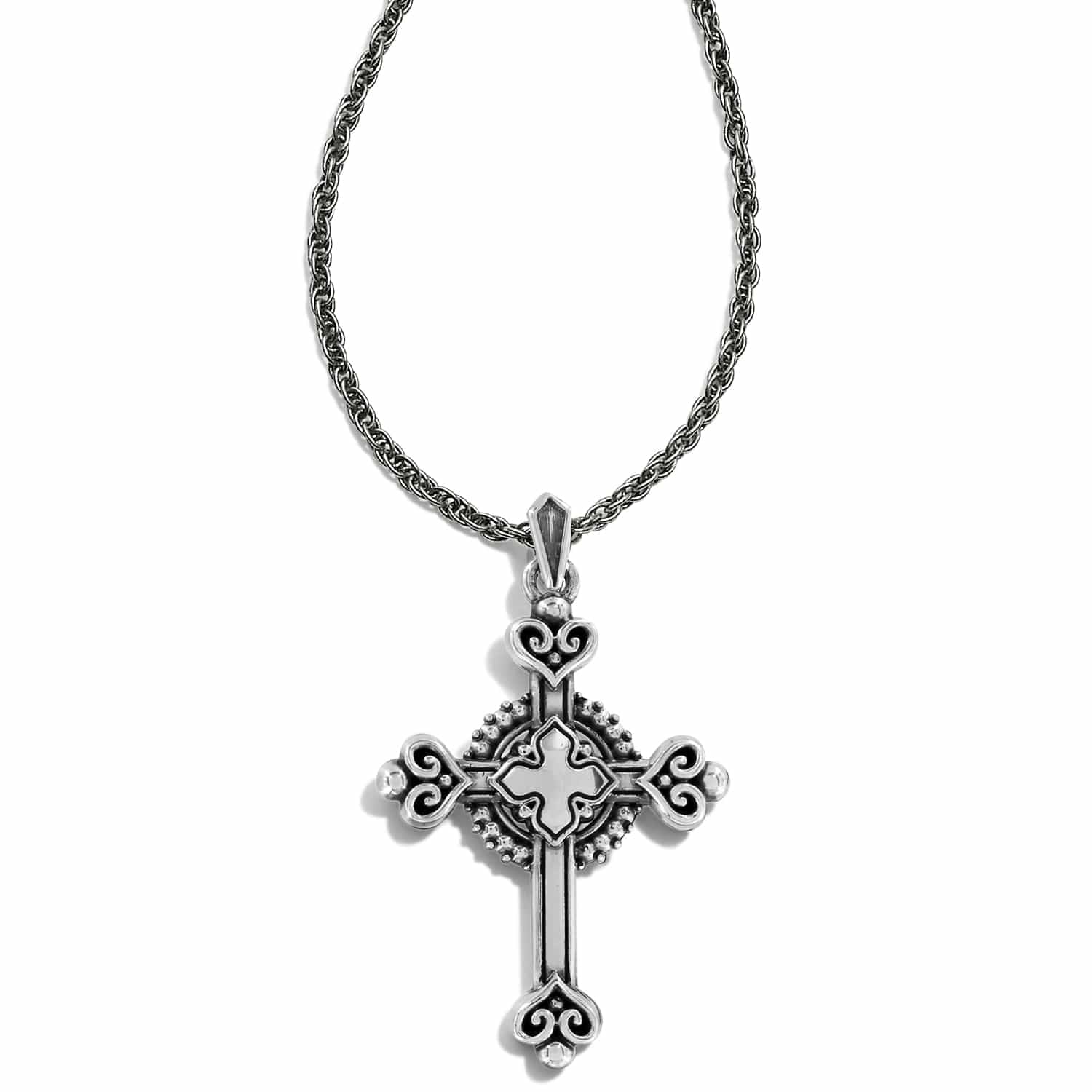 Alcazar Heart Small Cross Necklace - Image 2