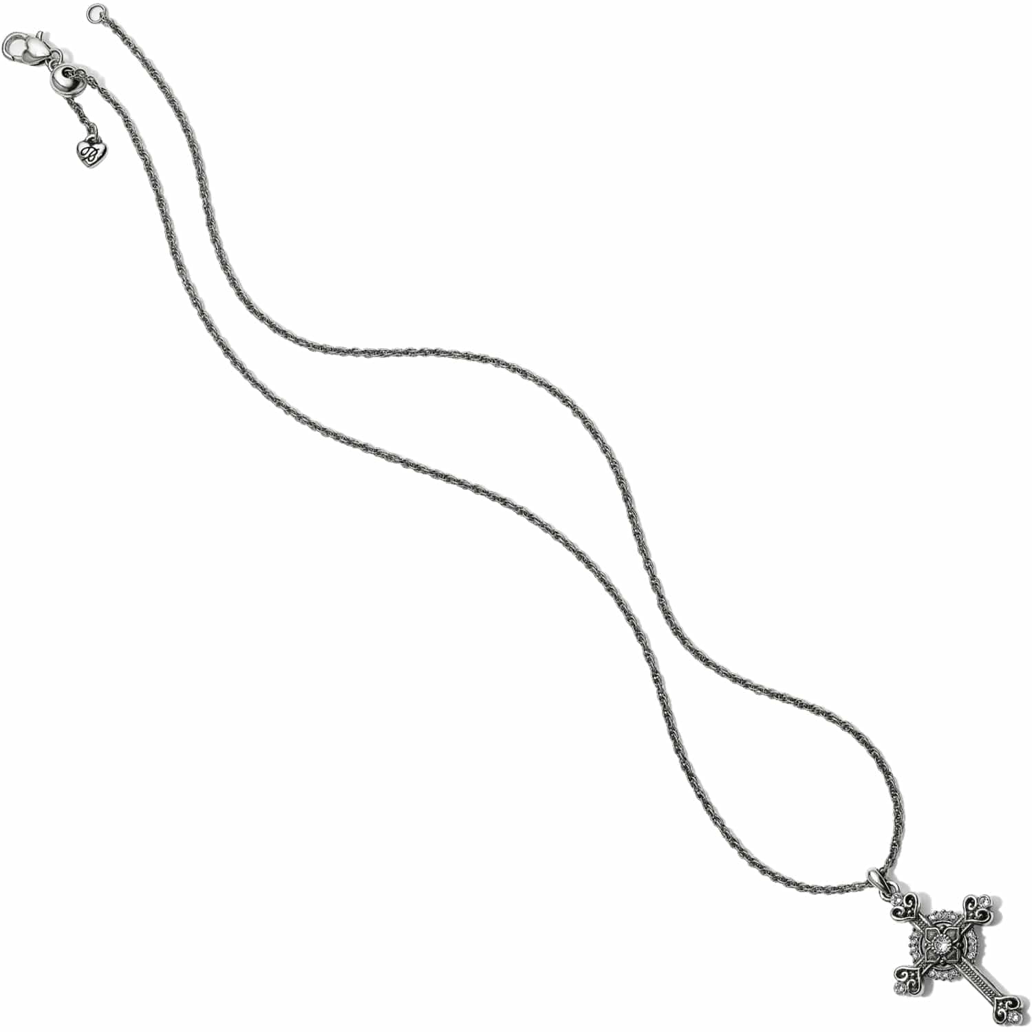 Alcazar Heart Small Cross Necklace - Image 3