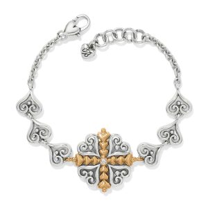 Alcazar Heart Two Tone Bracelet