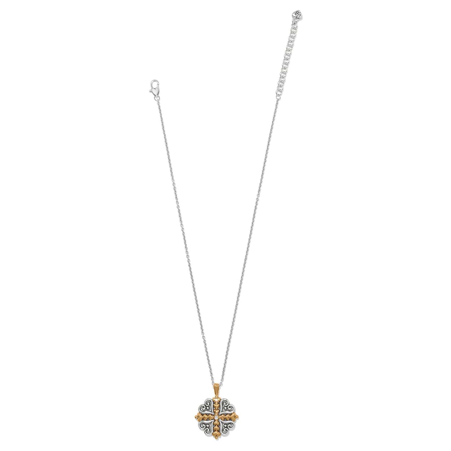 Alcazar Heart Two Tone Necklace - Image 3