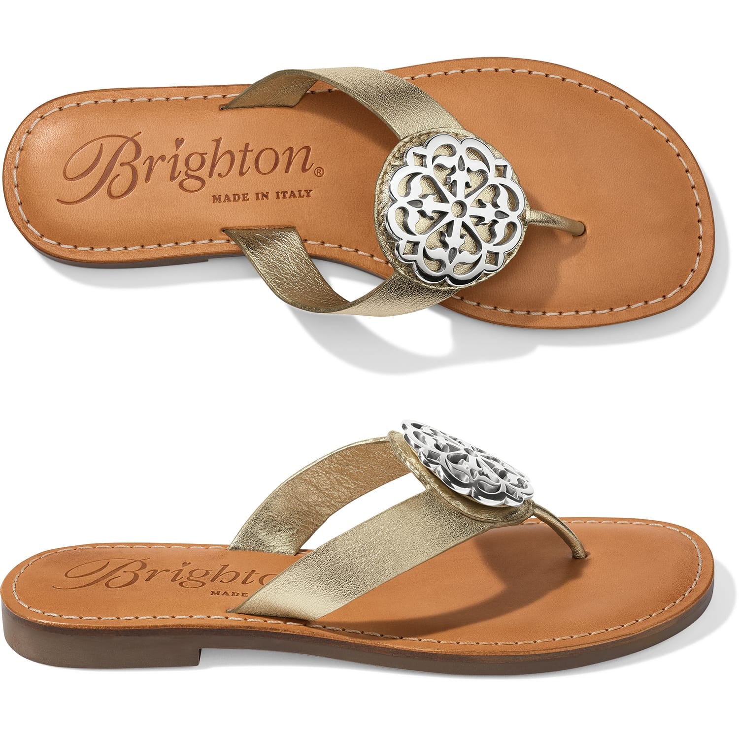Alice Metallic Sandals - Image 5
