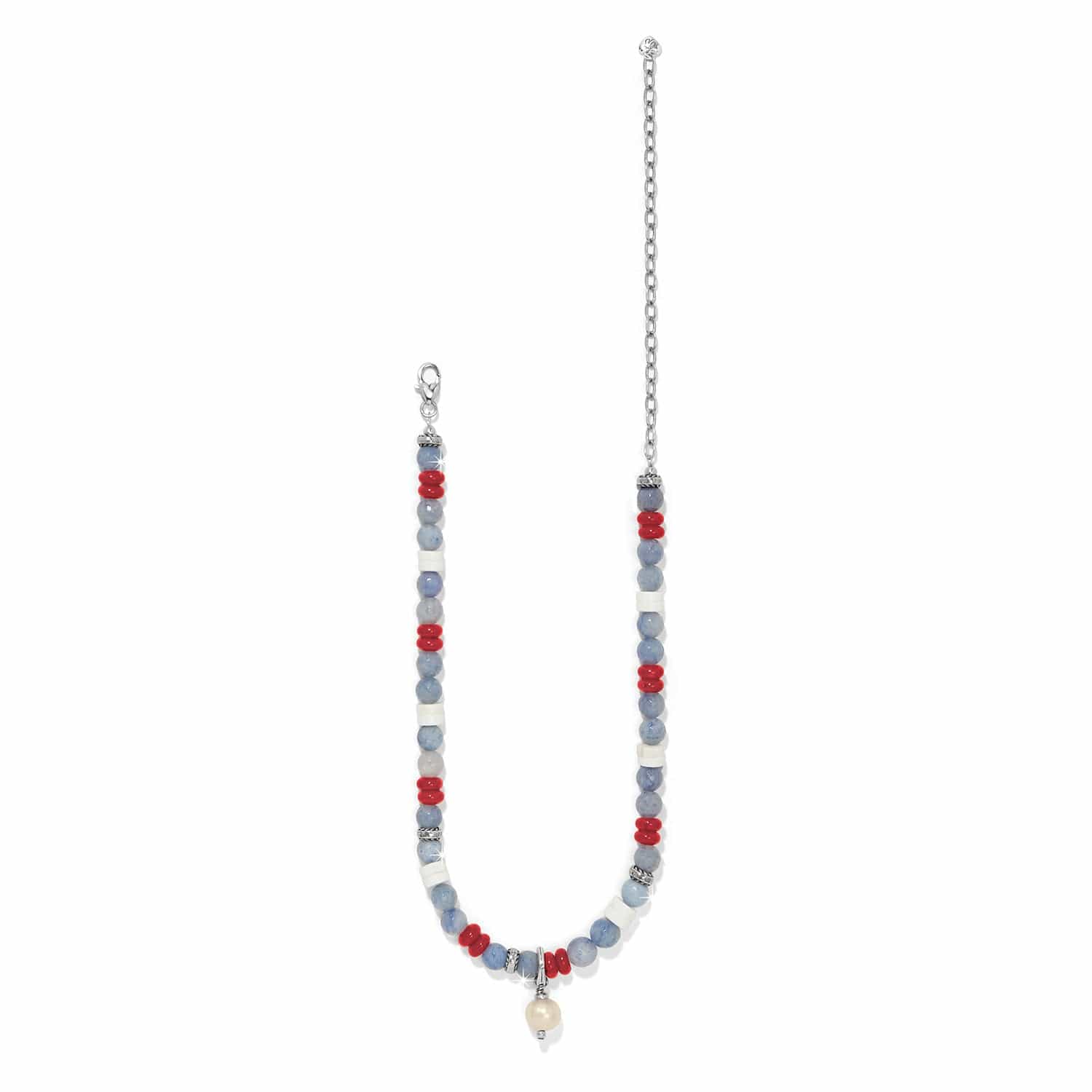 Americana Beach Pearl Charm Necklace - Image 2