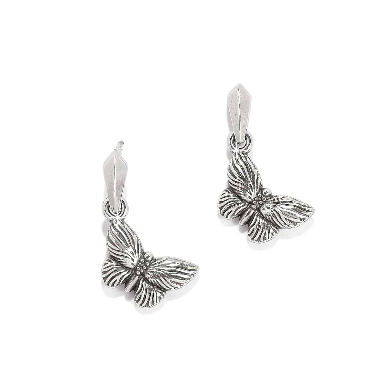 Bloom Butterfly Petite Post Drop Earrings - Image 2