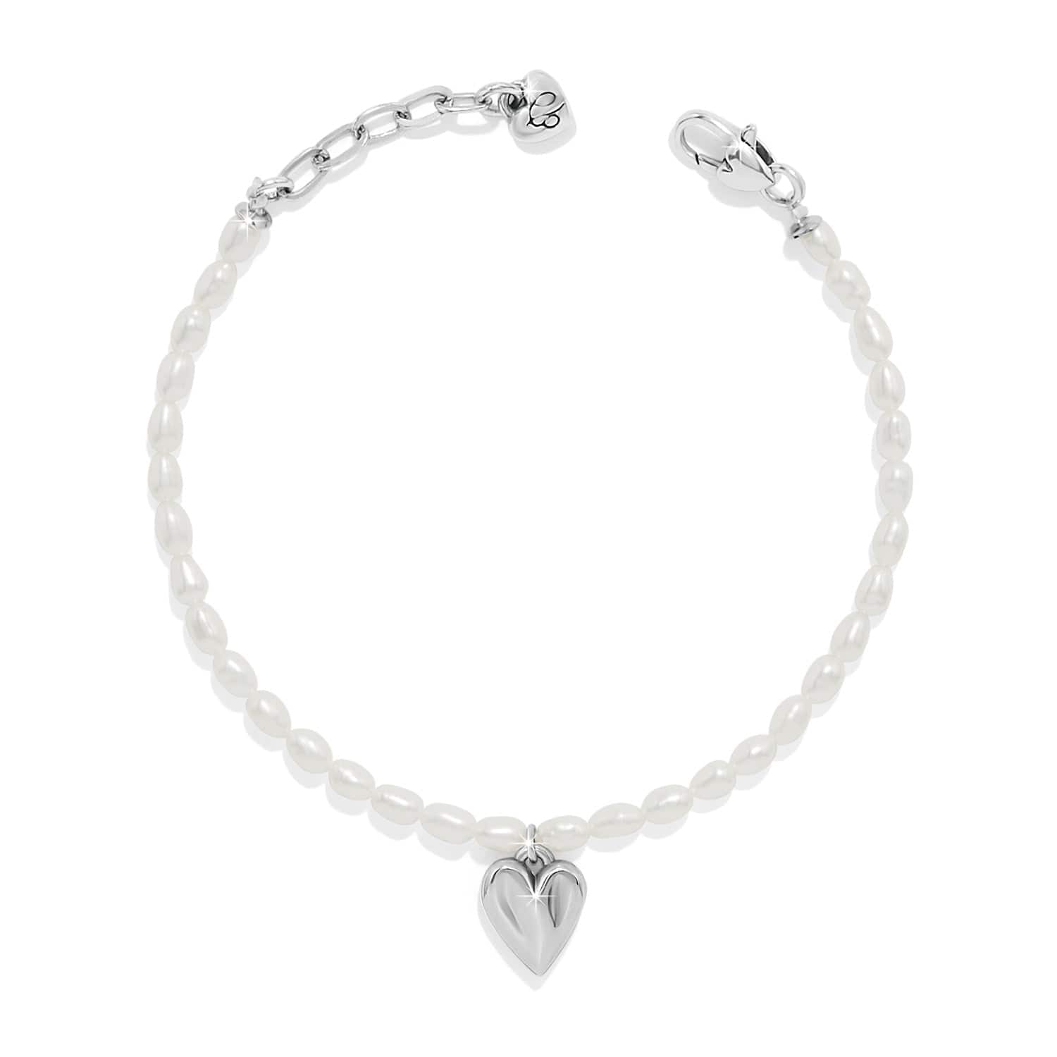 Cascade Embrace Pearl Heart Bracelet - Image 2