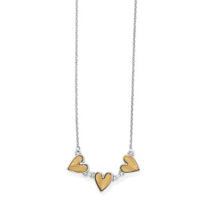 Cascade Heart Trio Necklace