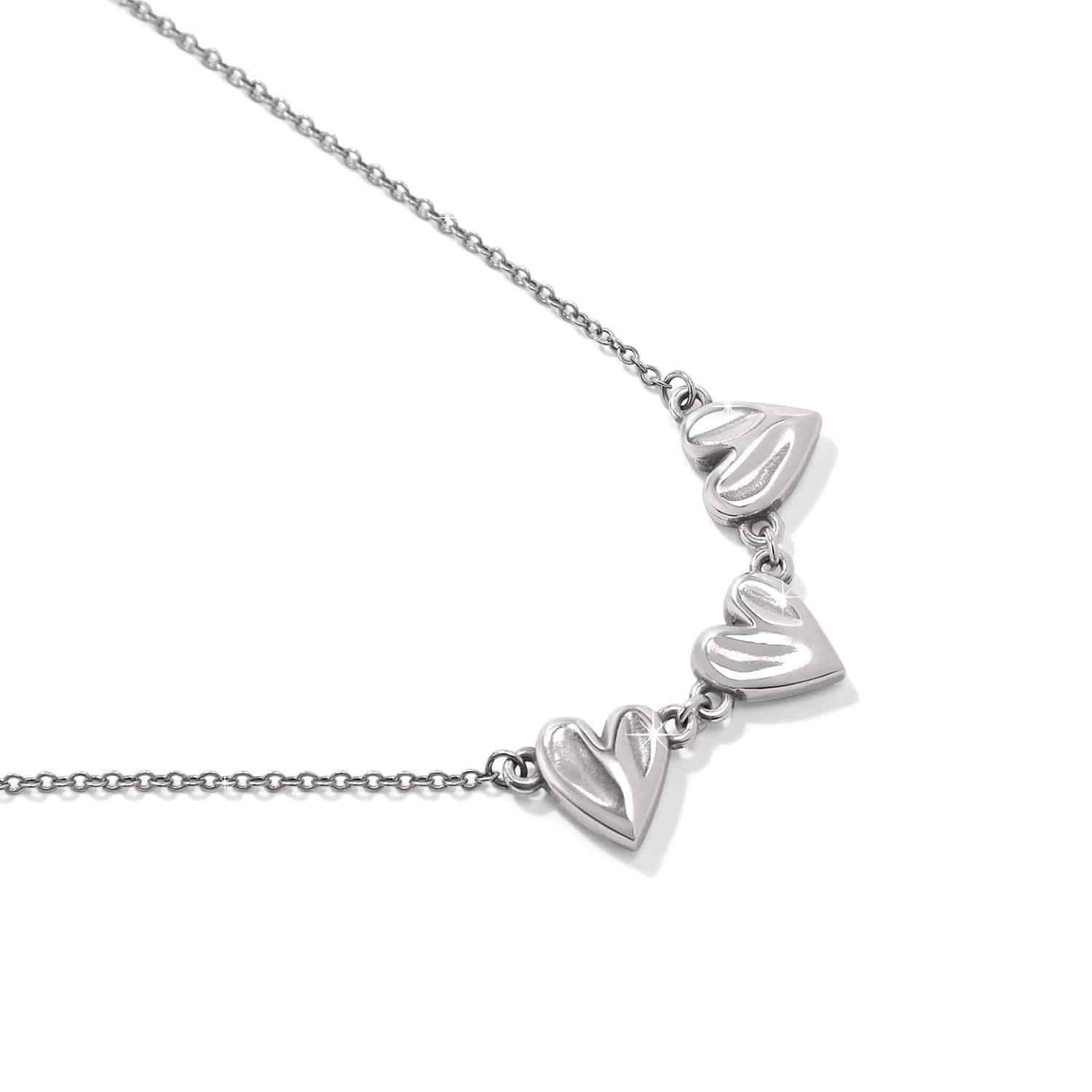 Cascade Heart Trio Necklace - Image 2