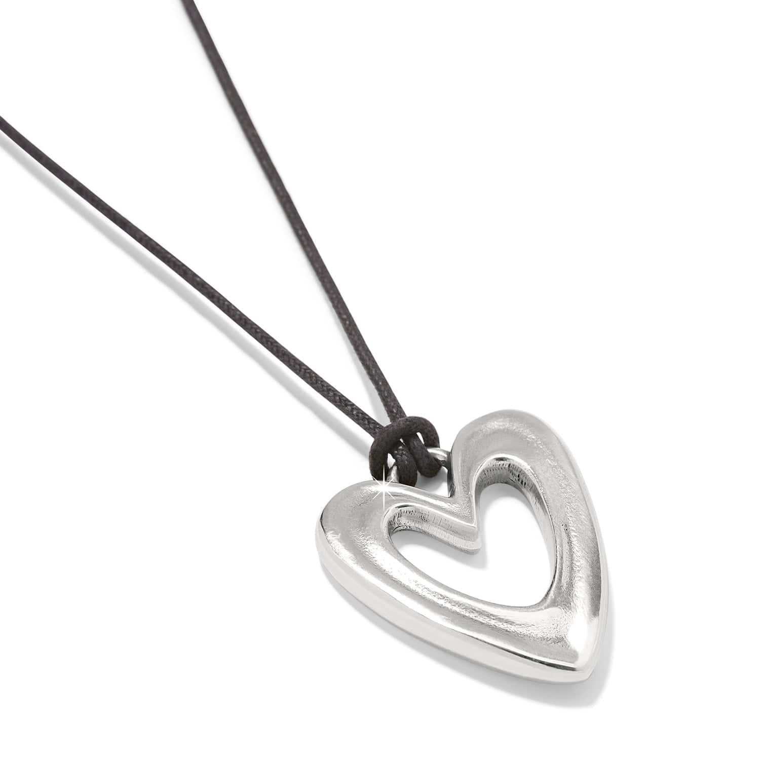 Cascade Open Heart Cord Necklace - Image 2
