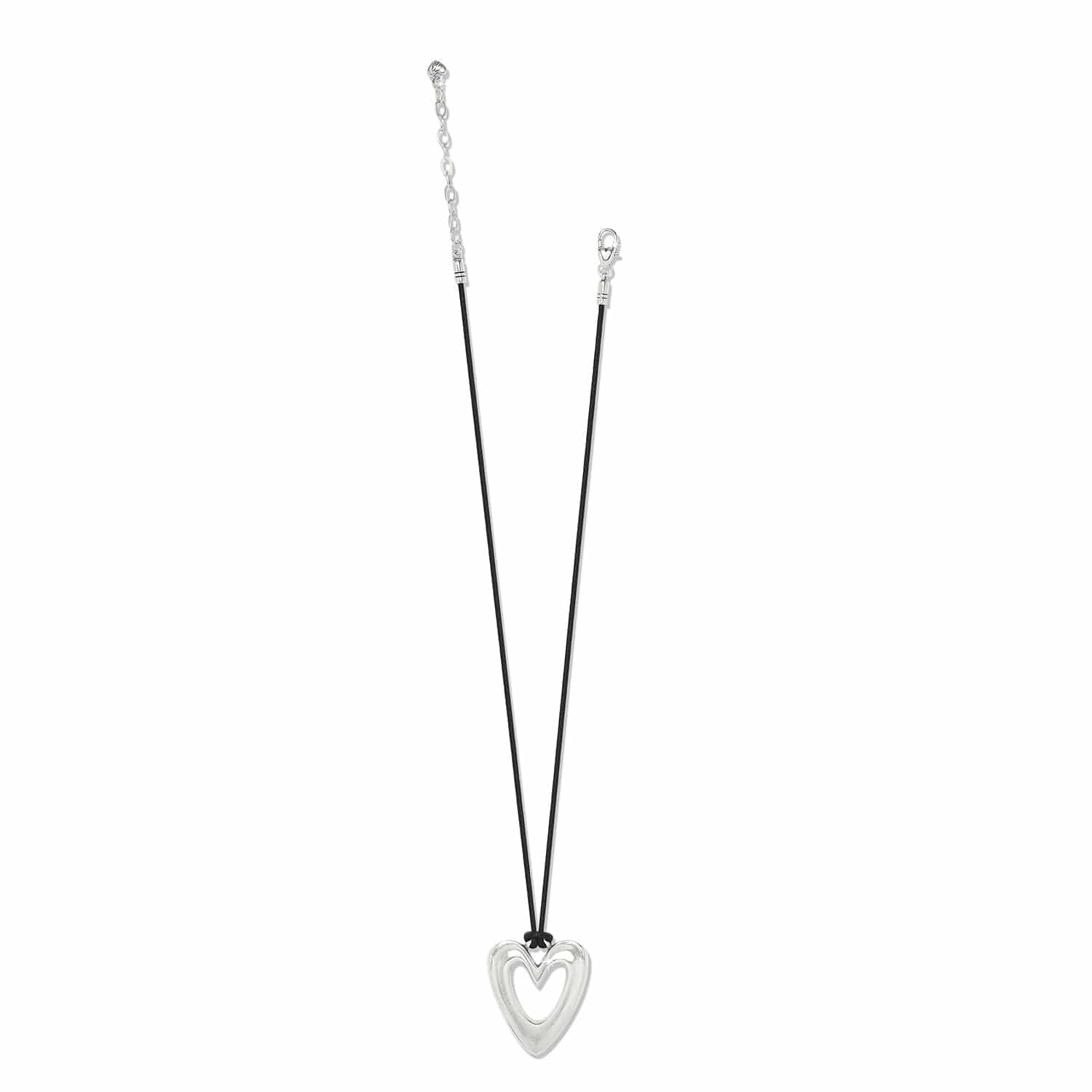 Cascade Open Heart Cord Necklace - Image 3