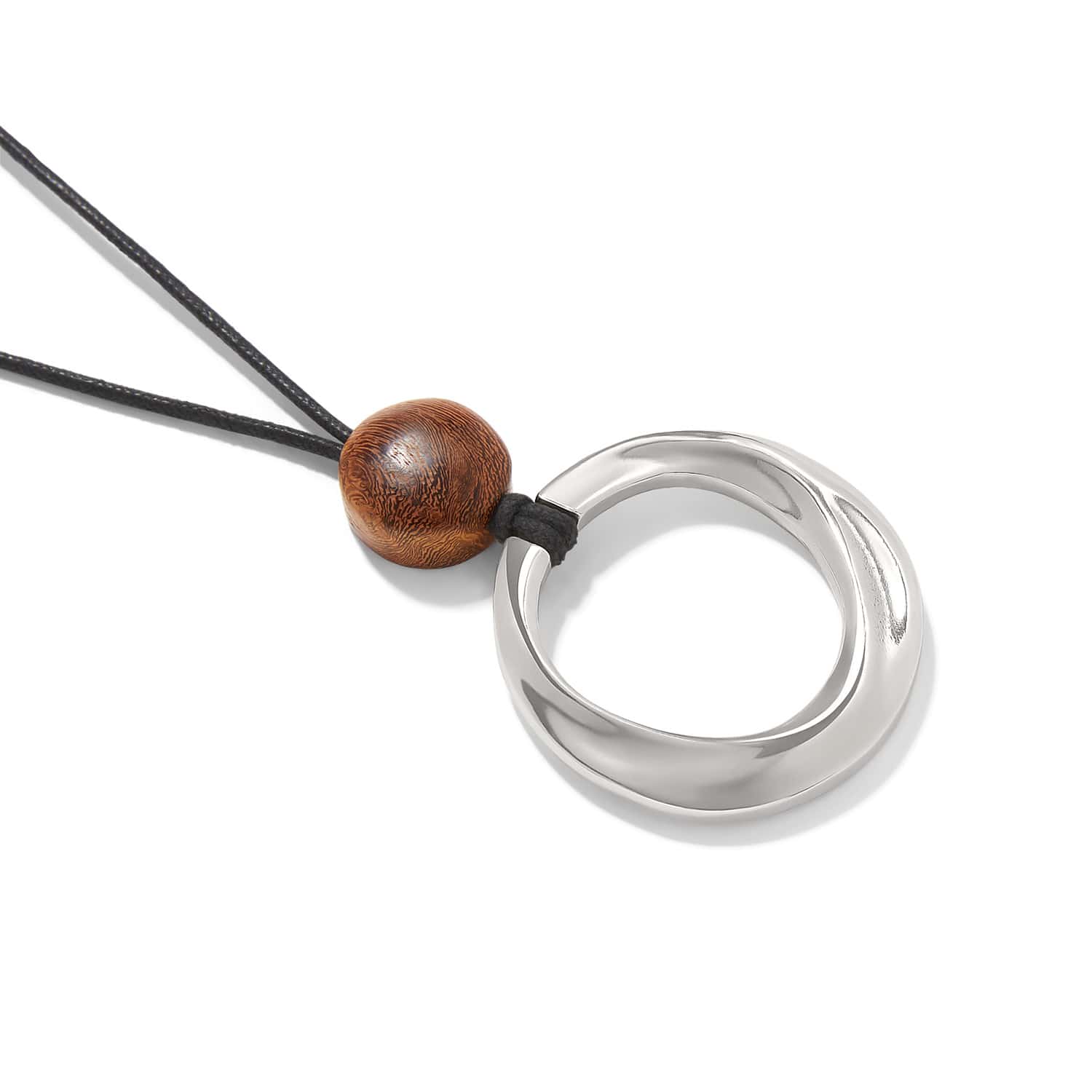 Cascade Rio Wood Ring Necklace - Image 2