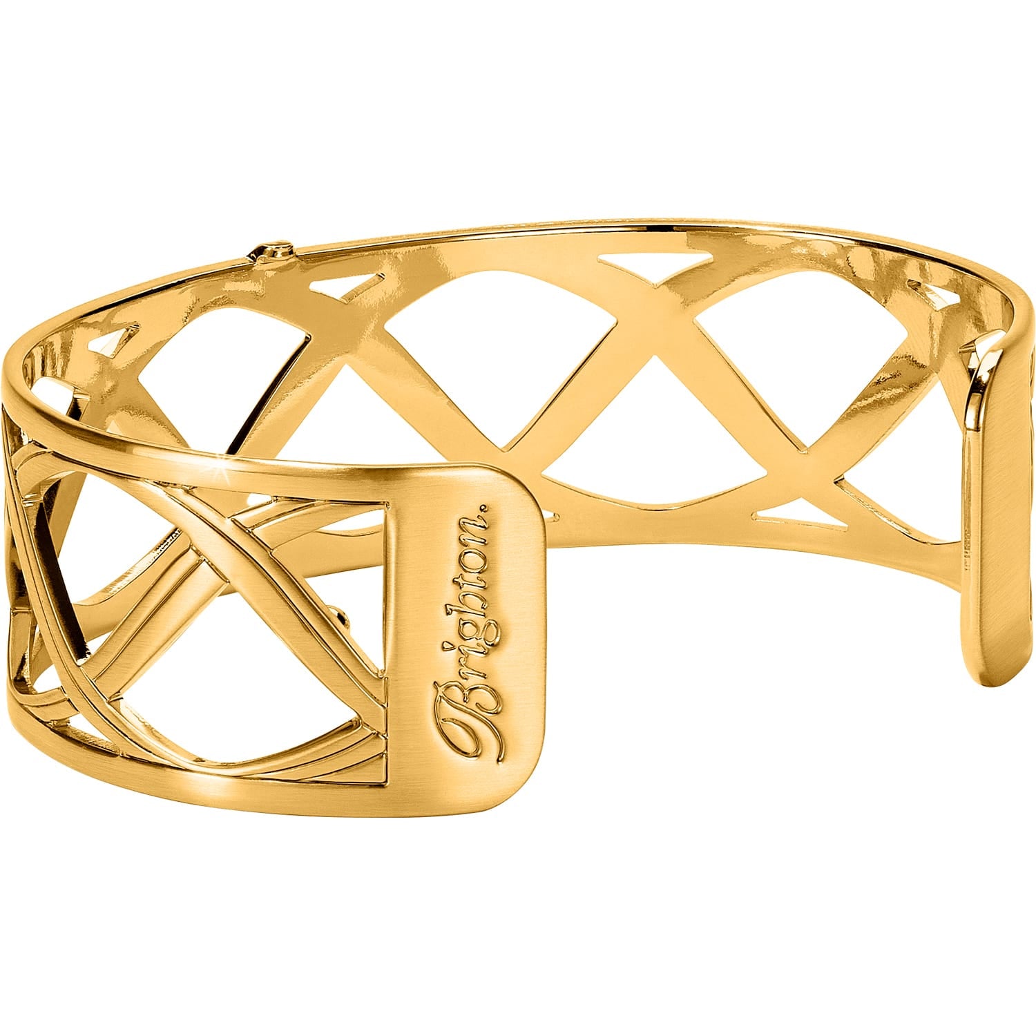 Christo Sydney Golden Narrow Cuff Bracelet - Image 2