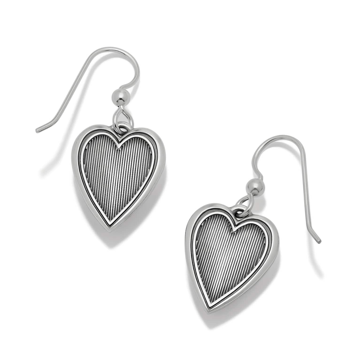 Colormix Heart Blues French Wire Earrings - Image 2
