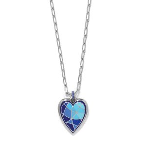 Colormix Heart Blues Petite Necklace