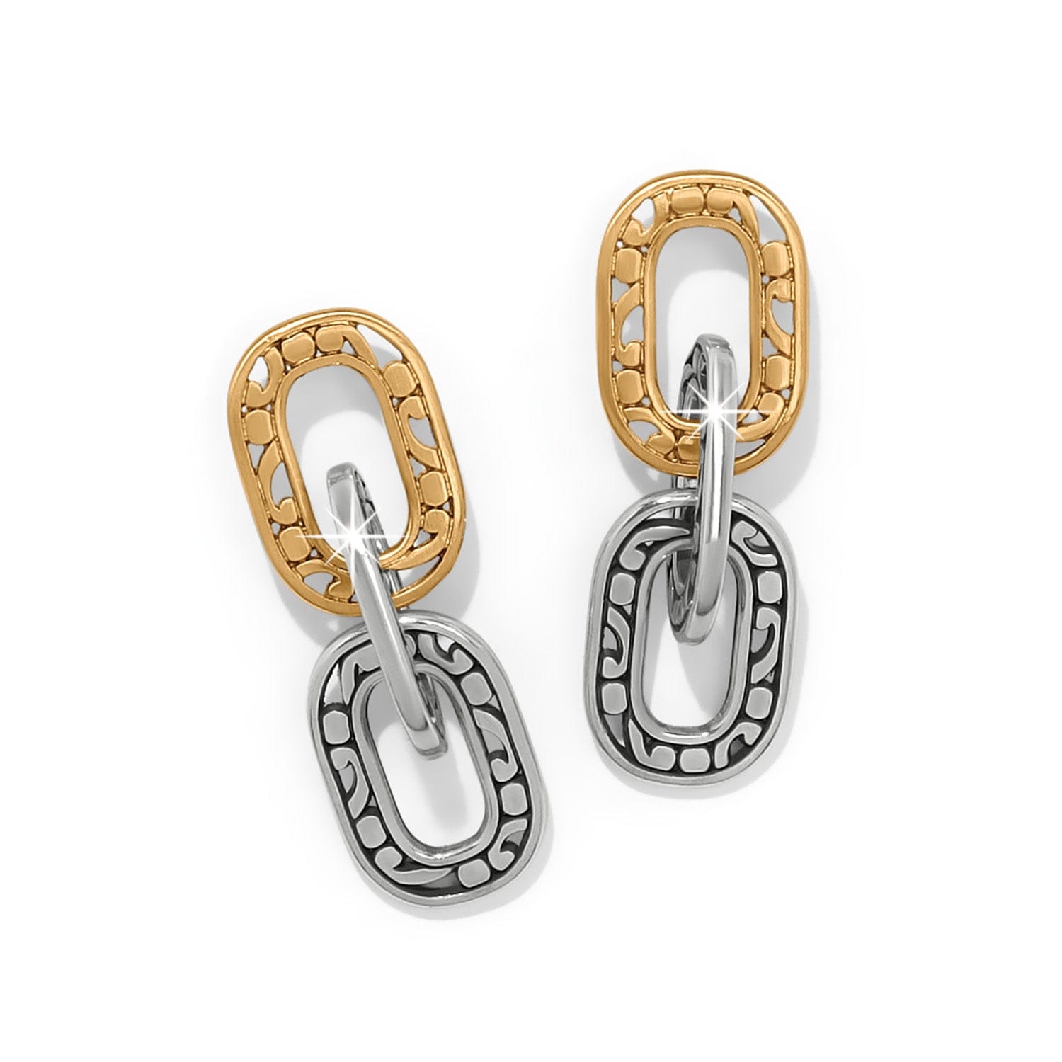 Contempo Linx Duo Post Drop Earrings
