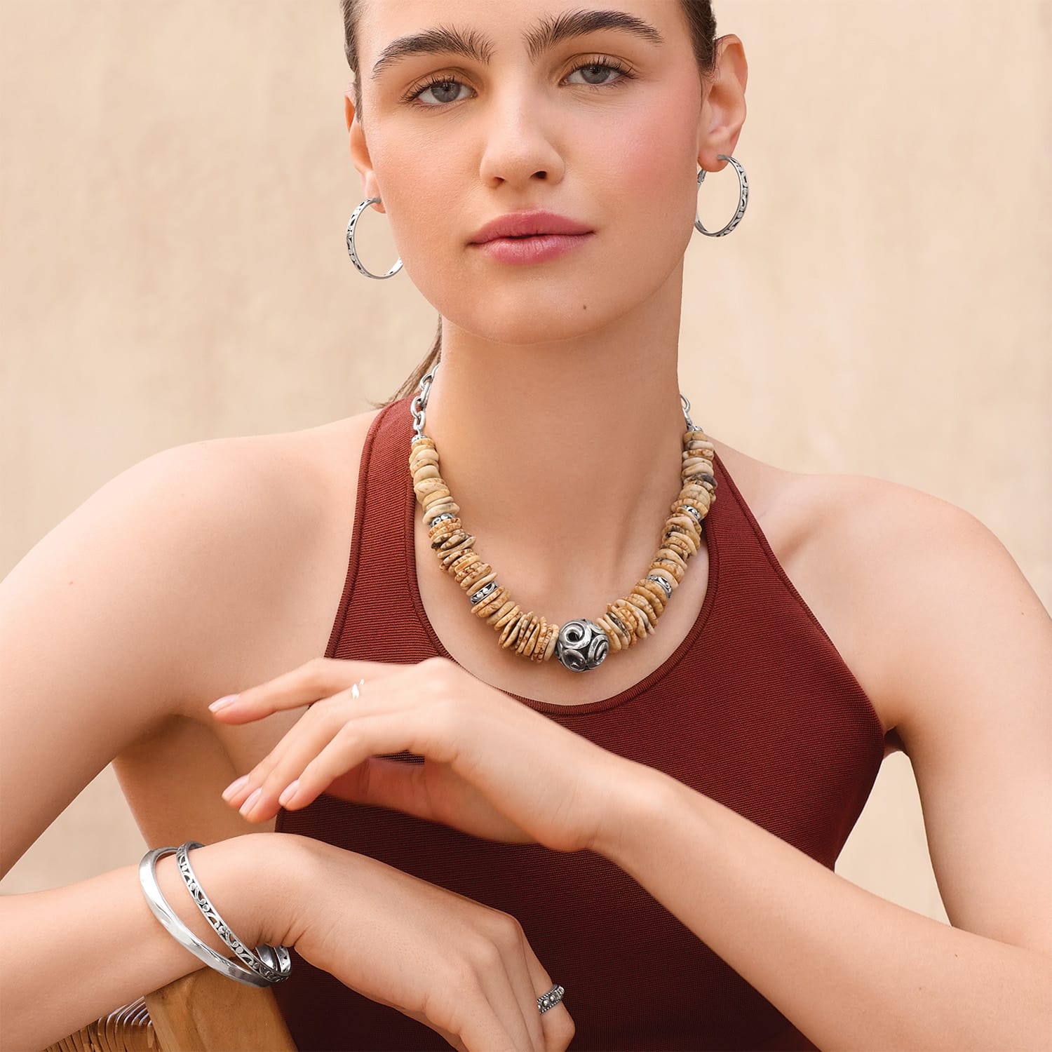 Contempo Sonora Dorado Disk Necklace - Image 4