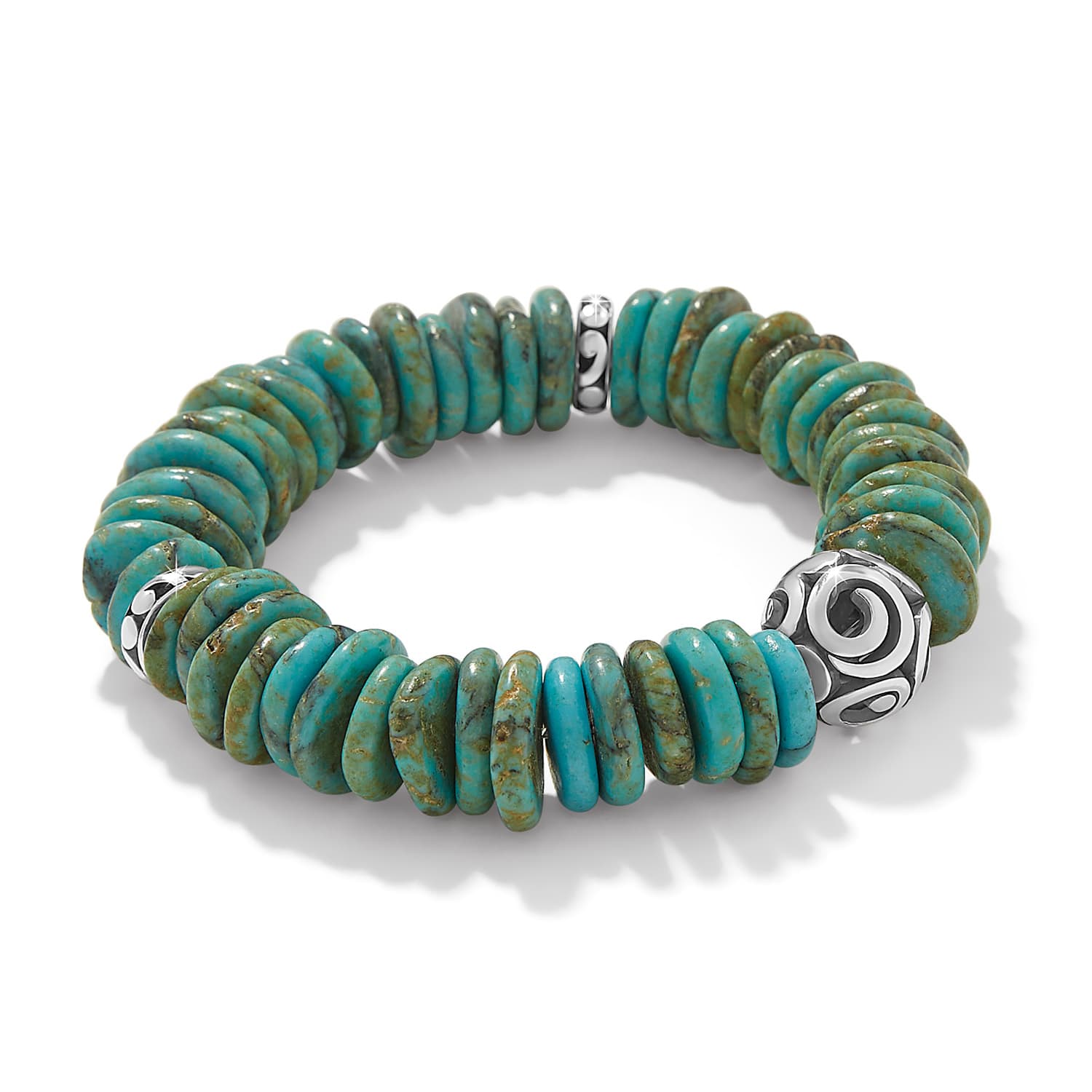 Contempo Sonora Verde Blue Stretch Bracelet - Image 2