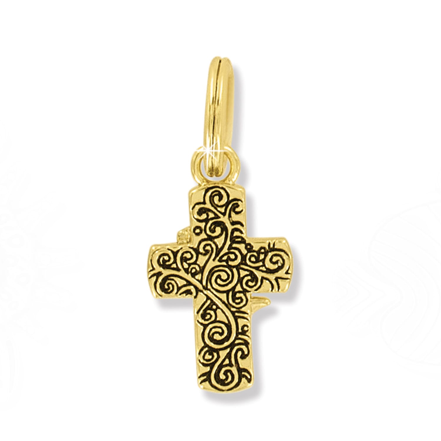 Easter Lily Cross Charm - Image 2