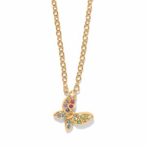 Enchanting Gem Butterfly Necklace