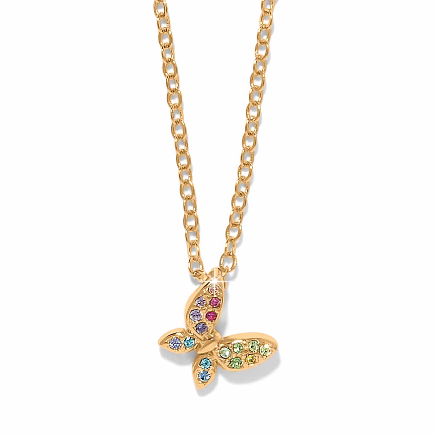 Enchanting Gem Butterfly Necklace