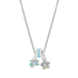 Enchanting Gem Charm Necklace