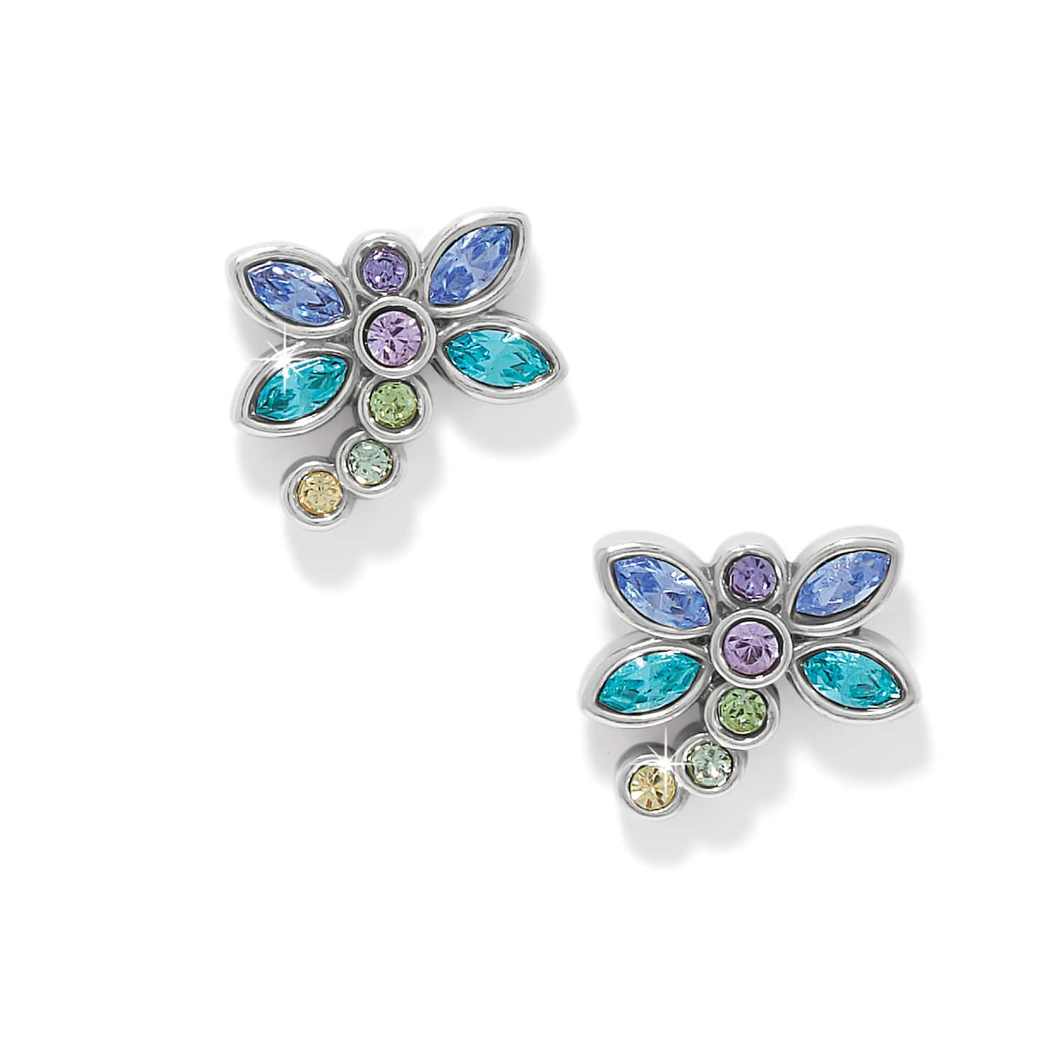 Enchanting Gem Dragonfly Earrings