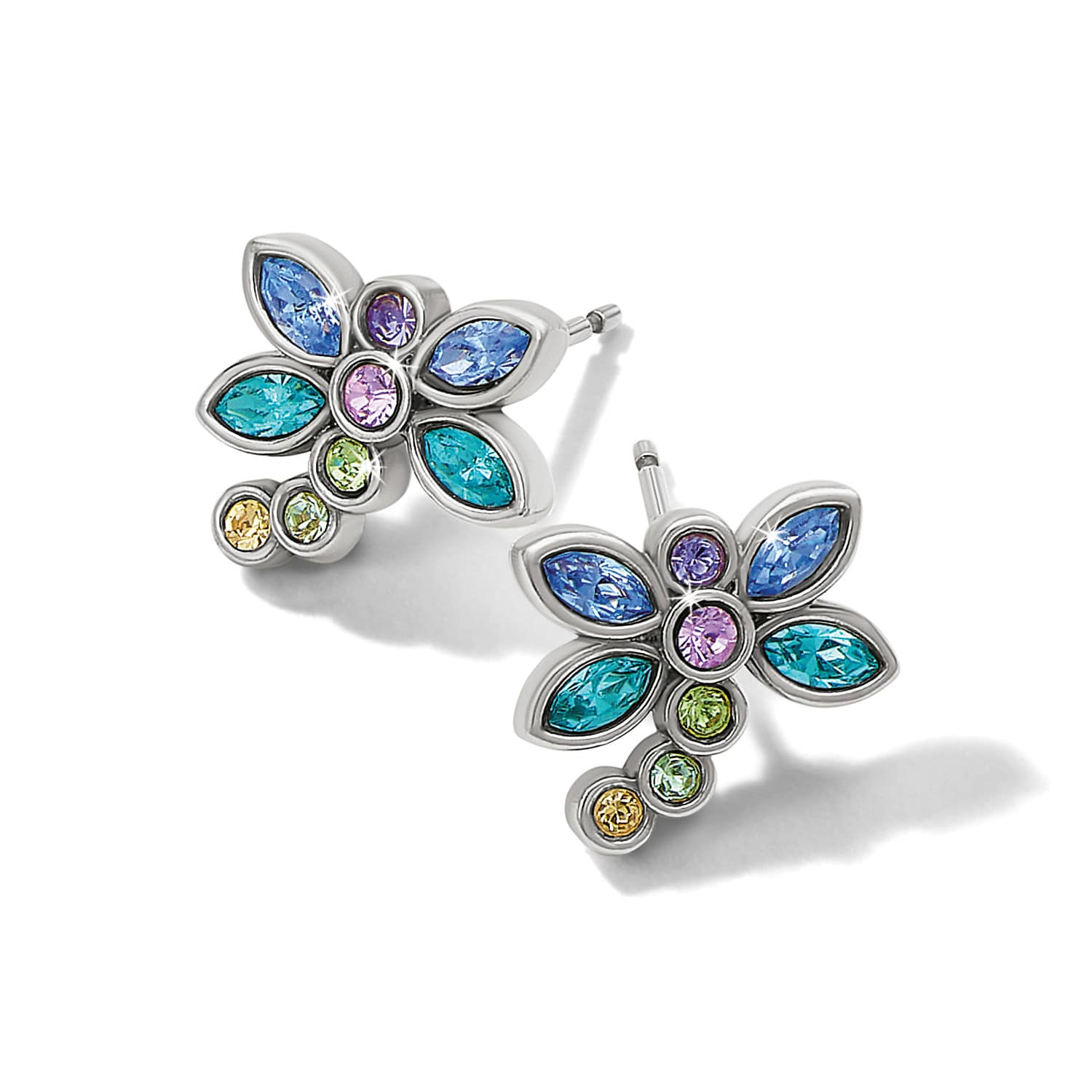 Enchanting Gem Dragonfly Earrings - Image 2