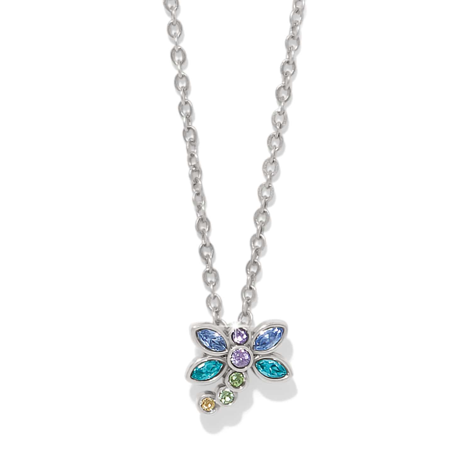 Enchanting Gem Dragonfly Necklace