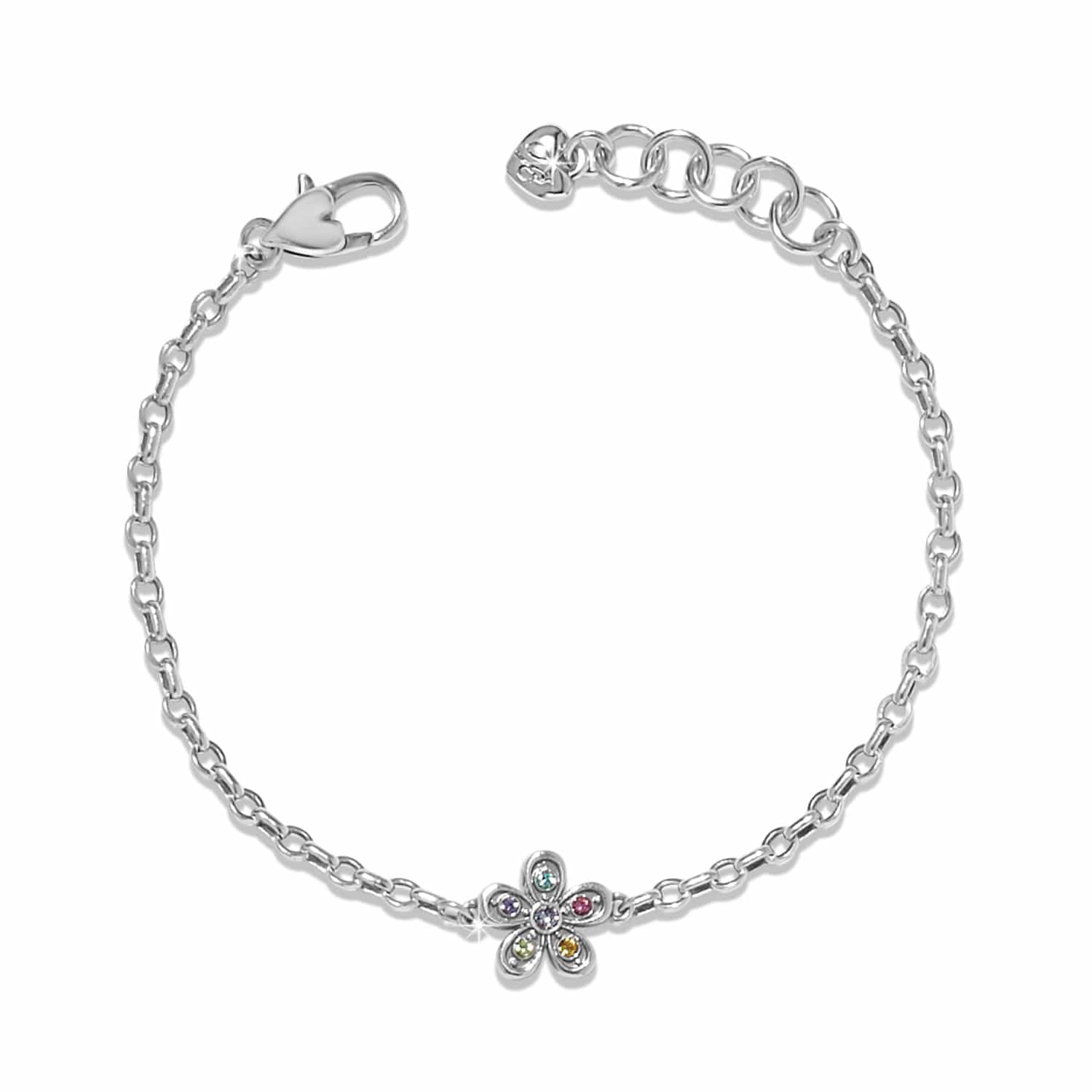 Enchanting Gem Flower Bracelet