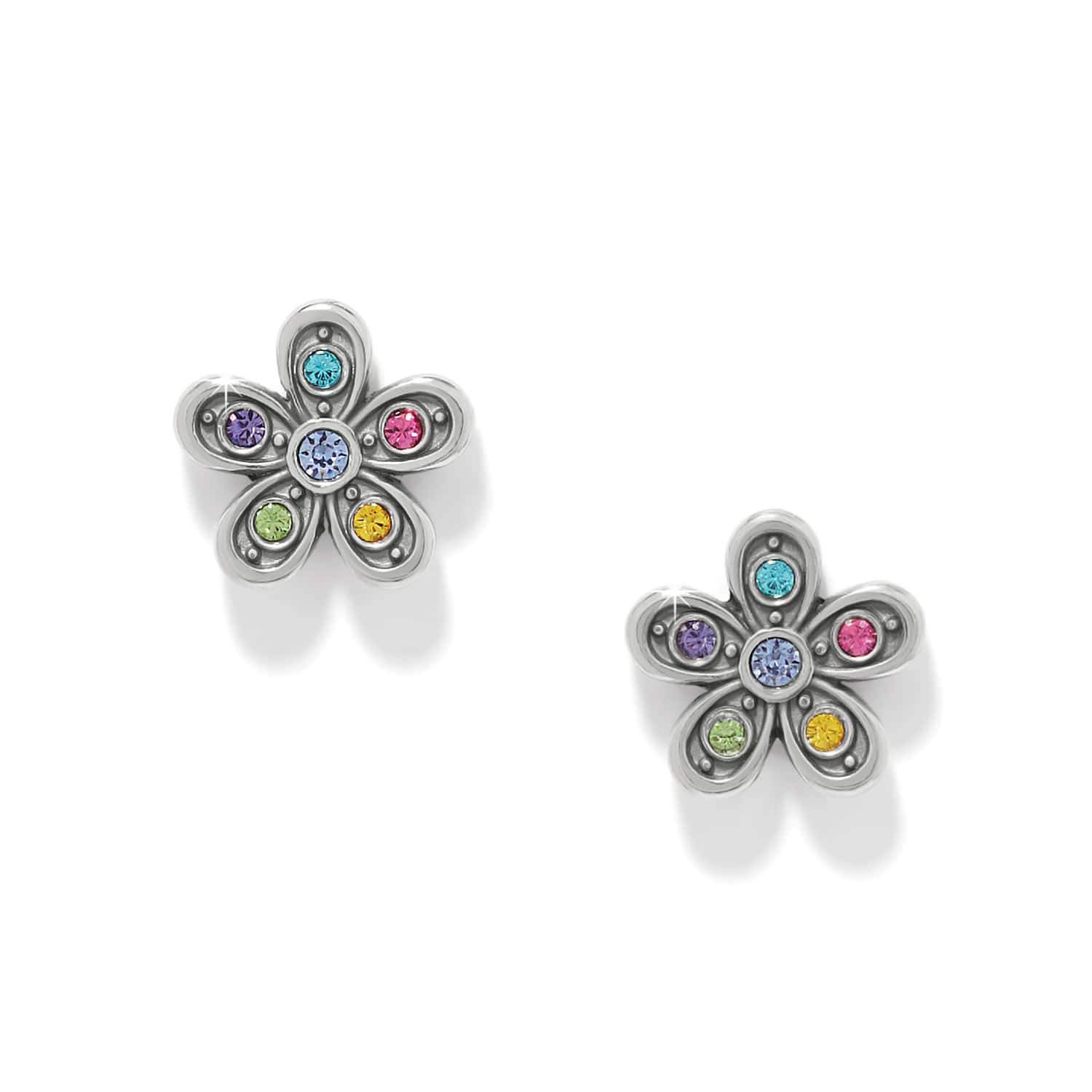 Enchanting Gem Flower Earrings