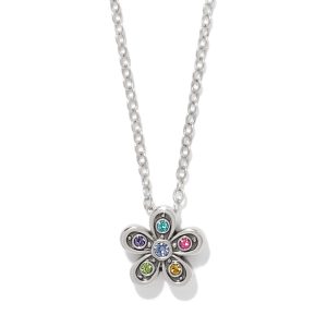 Enchanting Gem Flower Necklace