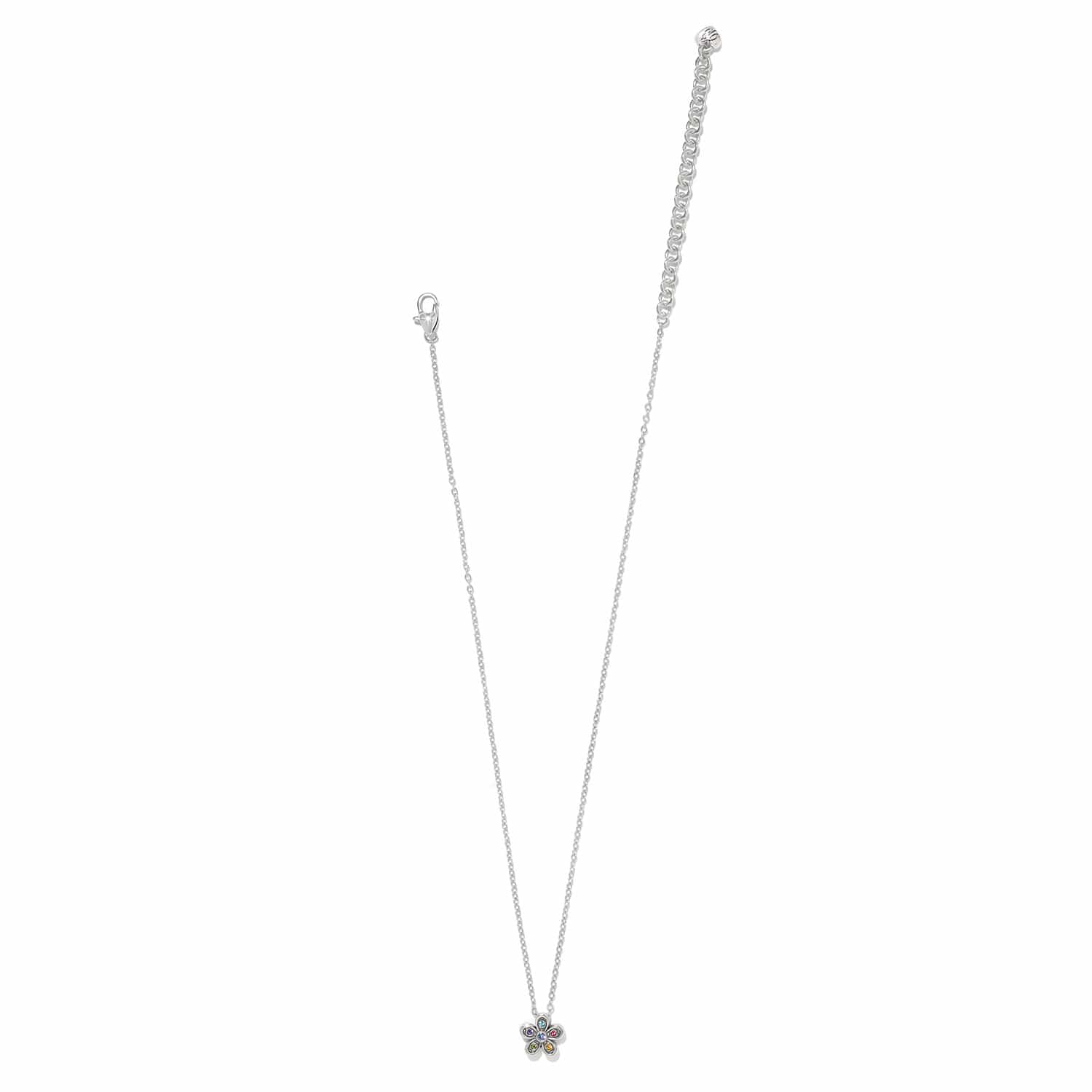 Enchanting Gem Flower Necklace - Image 3