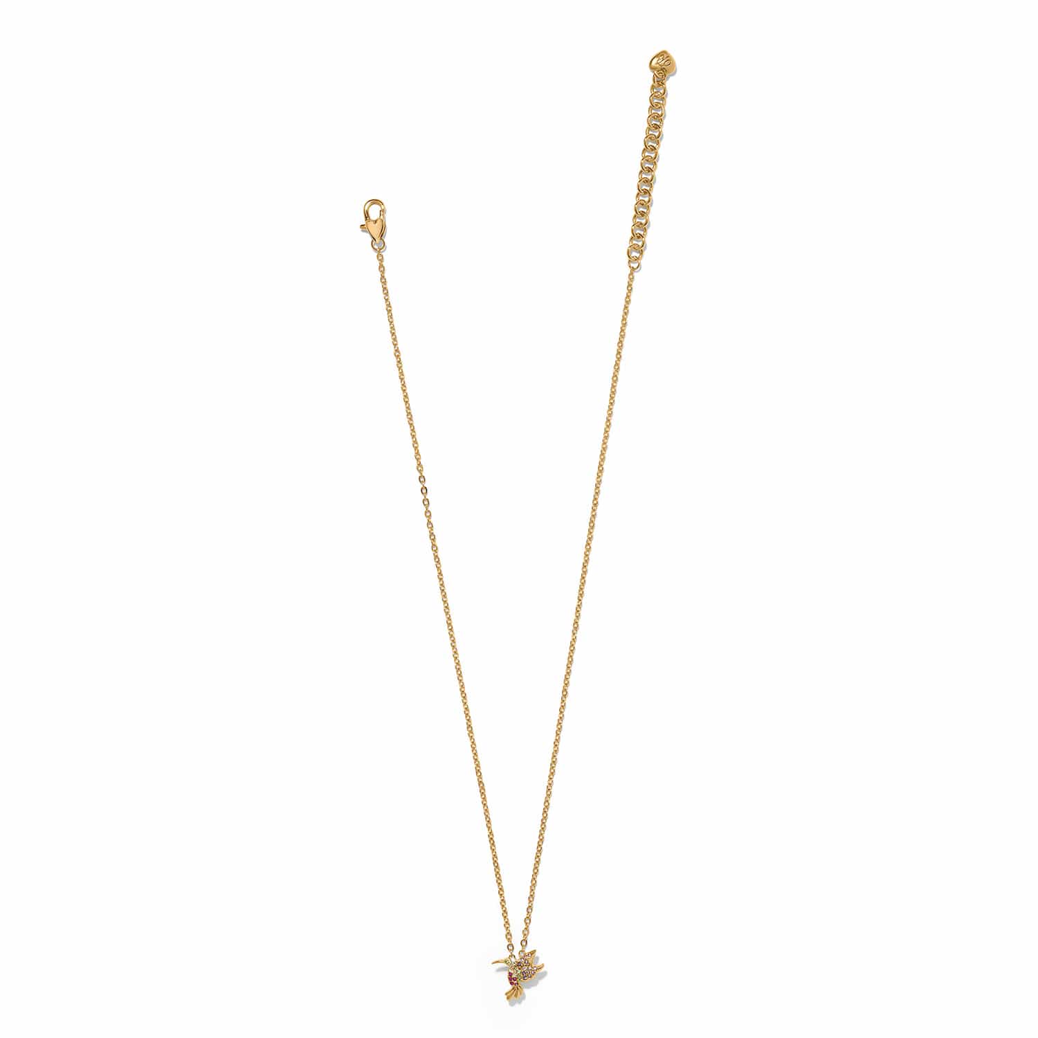Enchanting Gem Hummingbird Necklace - Image 3