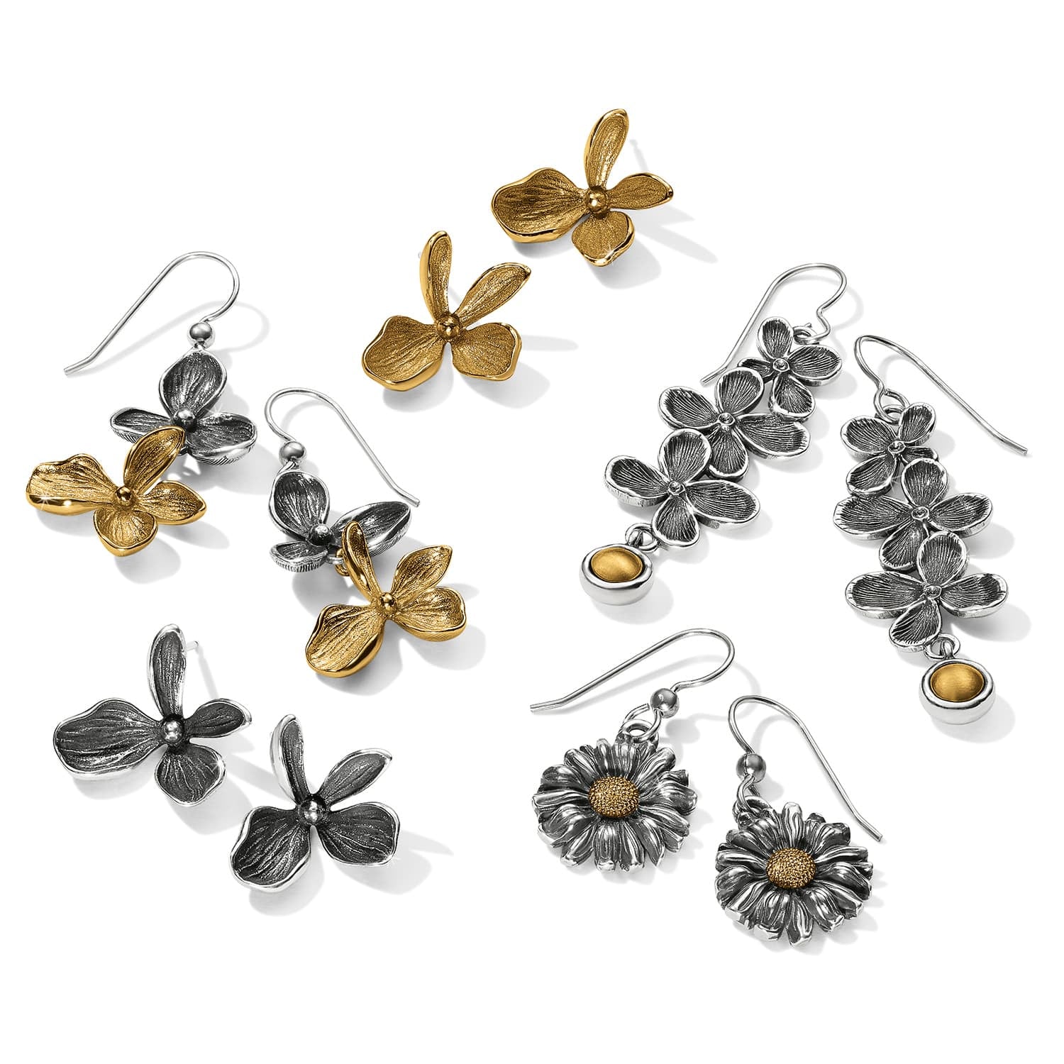 Everbloom Duo French Wire Earrings - Image 2