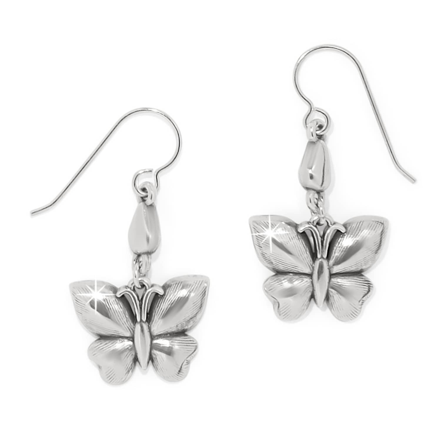Everbloom Flutter Silver French Wire Earrings - Image 2