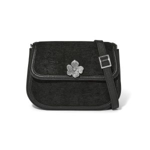 Everbloom Noir Arlo Flap Cross Body Bag