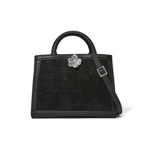Everbloom Noir Grenson Medium Satchel