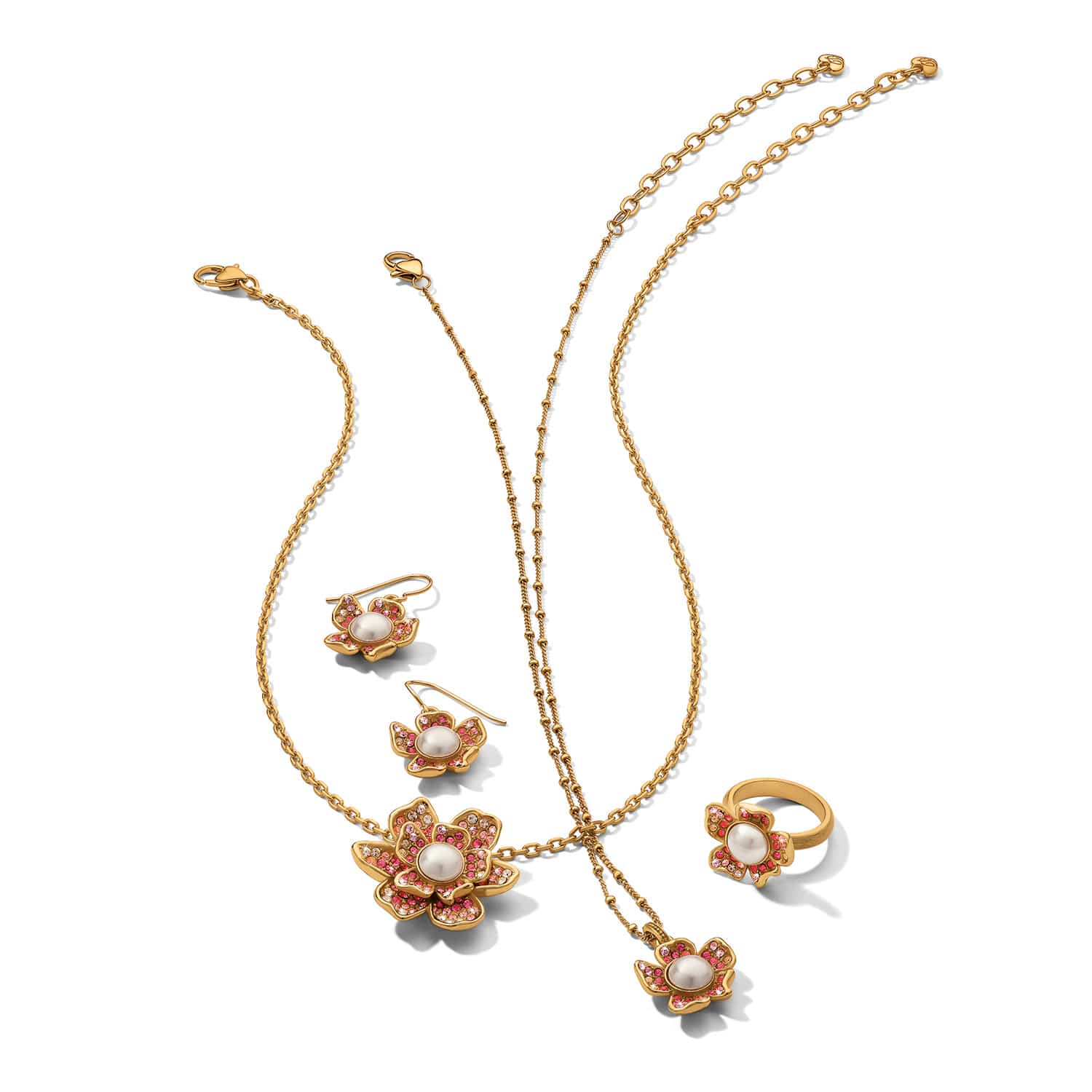 Everbloom Pearl Pink French Wire Earrings - Image 3