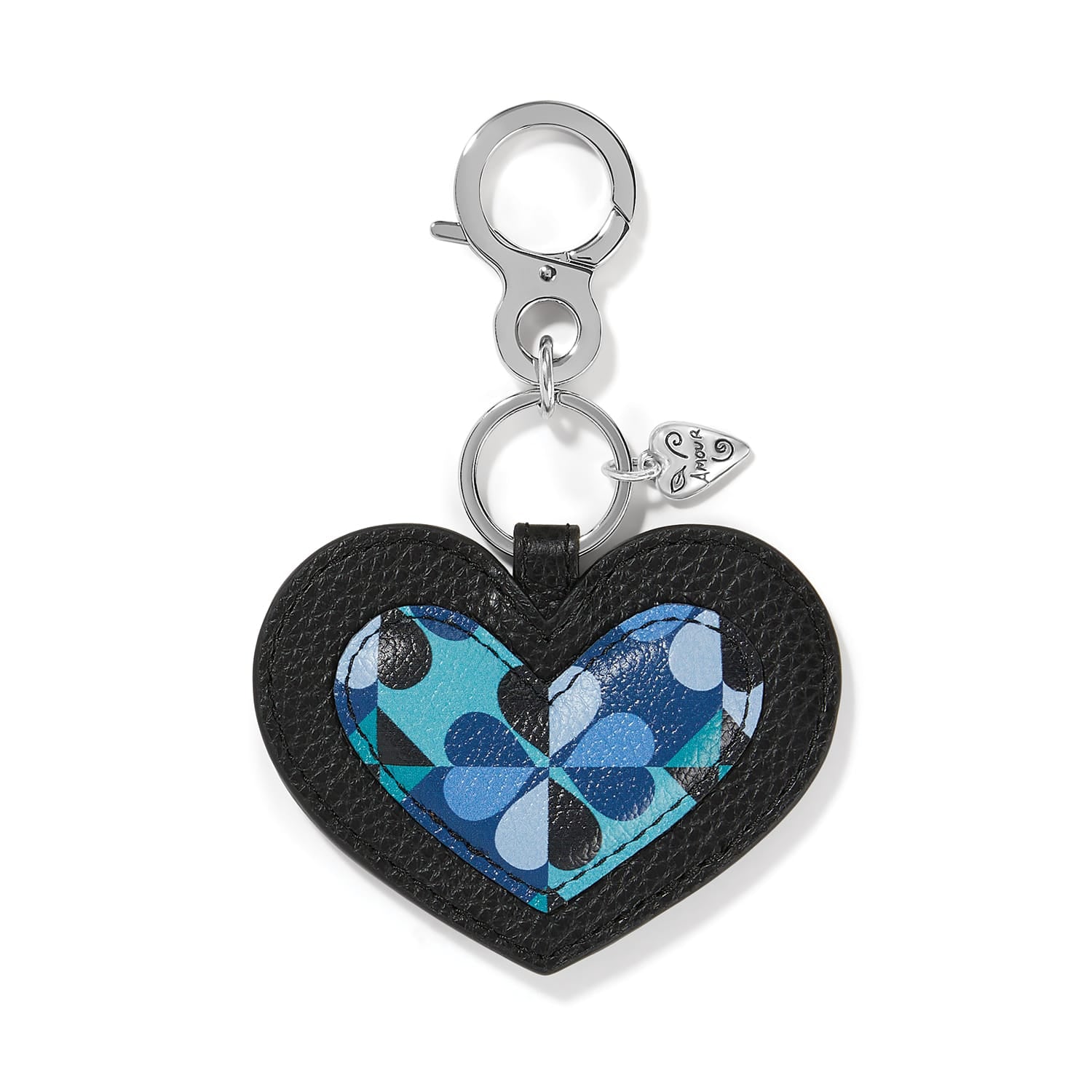 Fashionista Moody Blue Heart Handbag Fob - Image 2