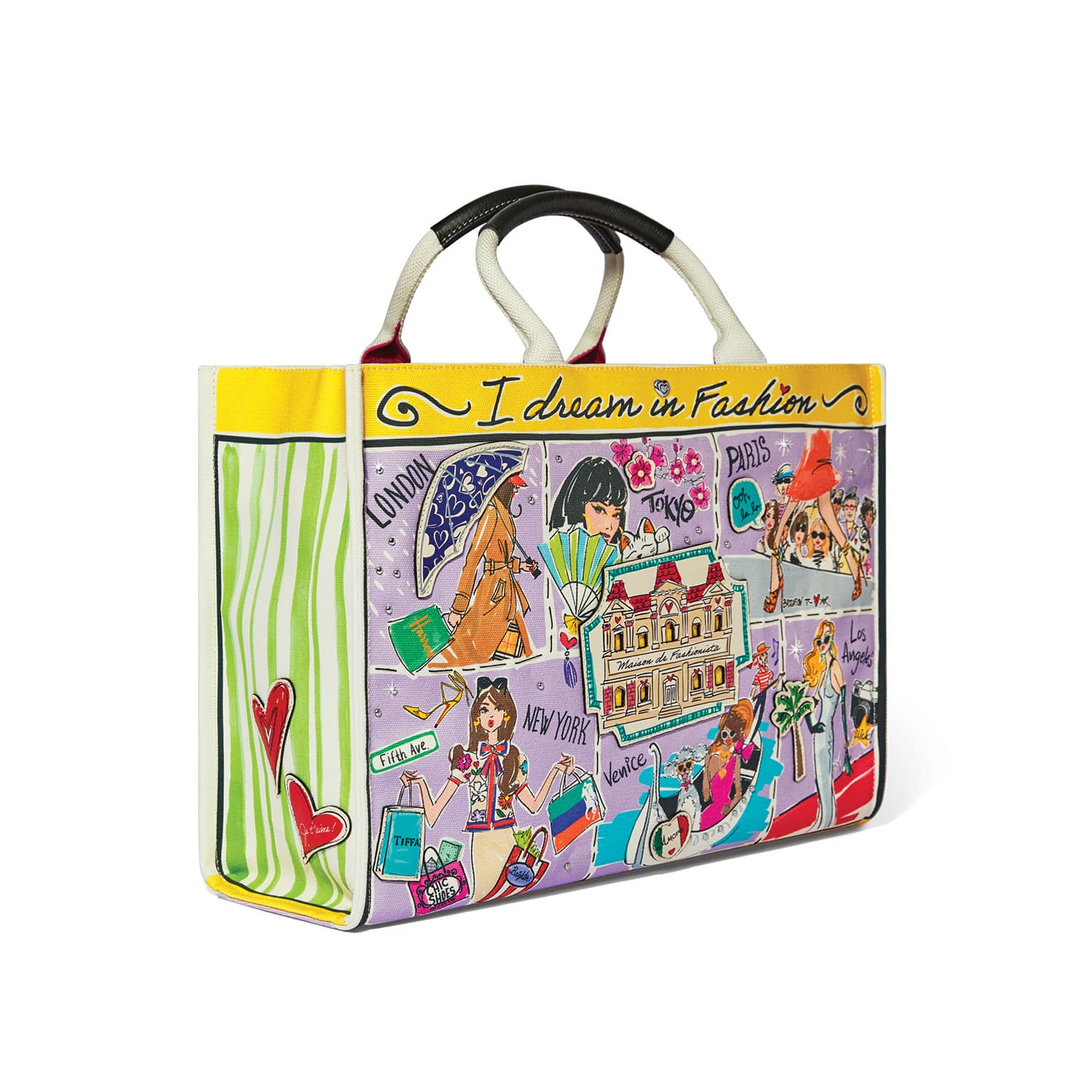 Fashionista Wanderlust Large Canvas Tote - Image 5