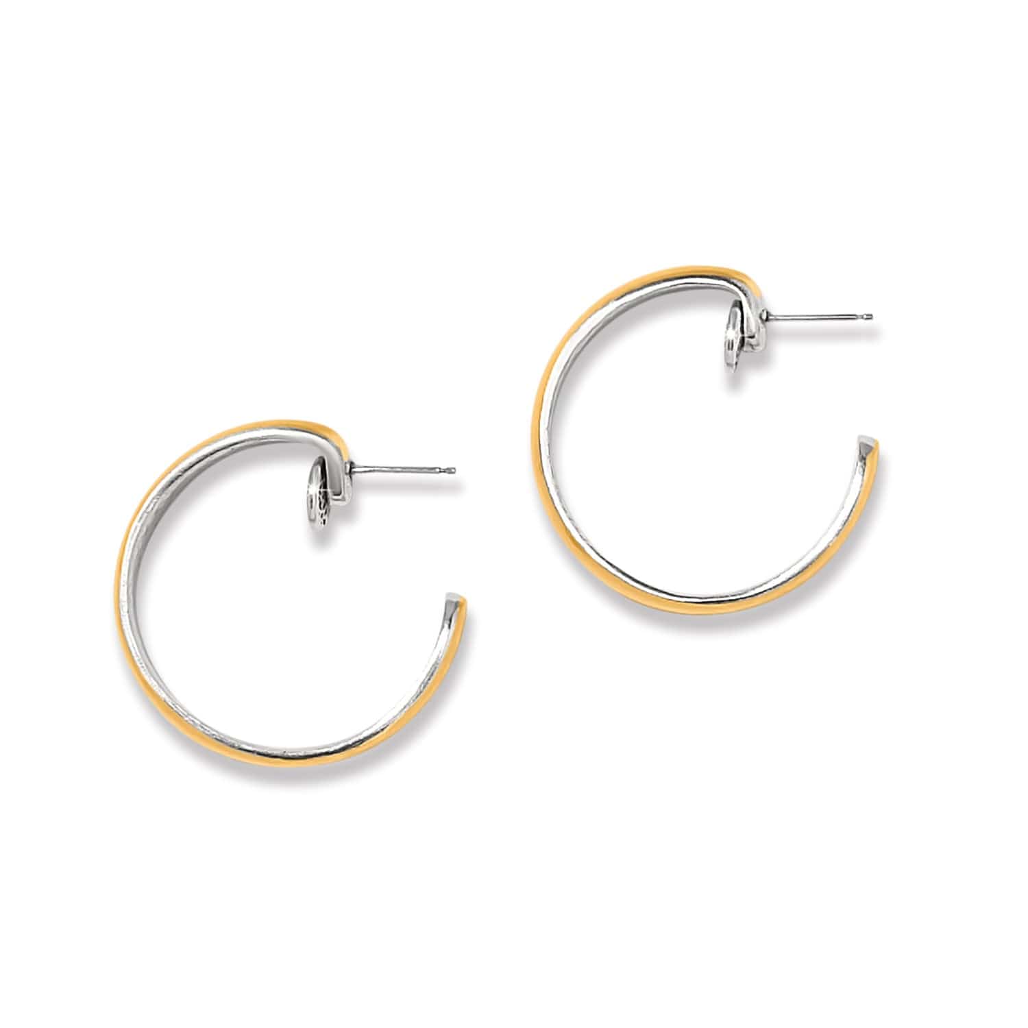 Ferrara Entrata Moon Small Hoop Earrings - Image 2