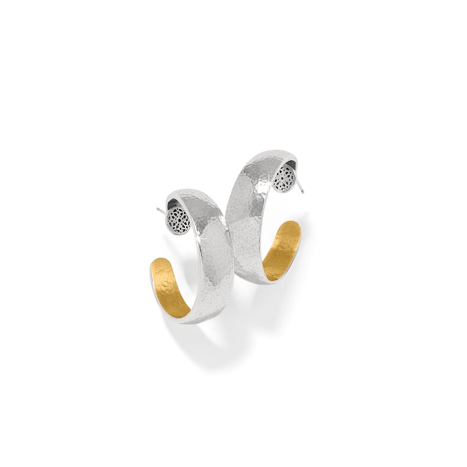 Ferrara Entrata Moon Small Hoop Earrings - Image 3