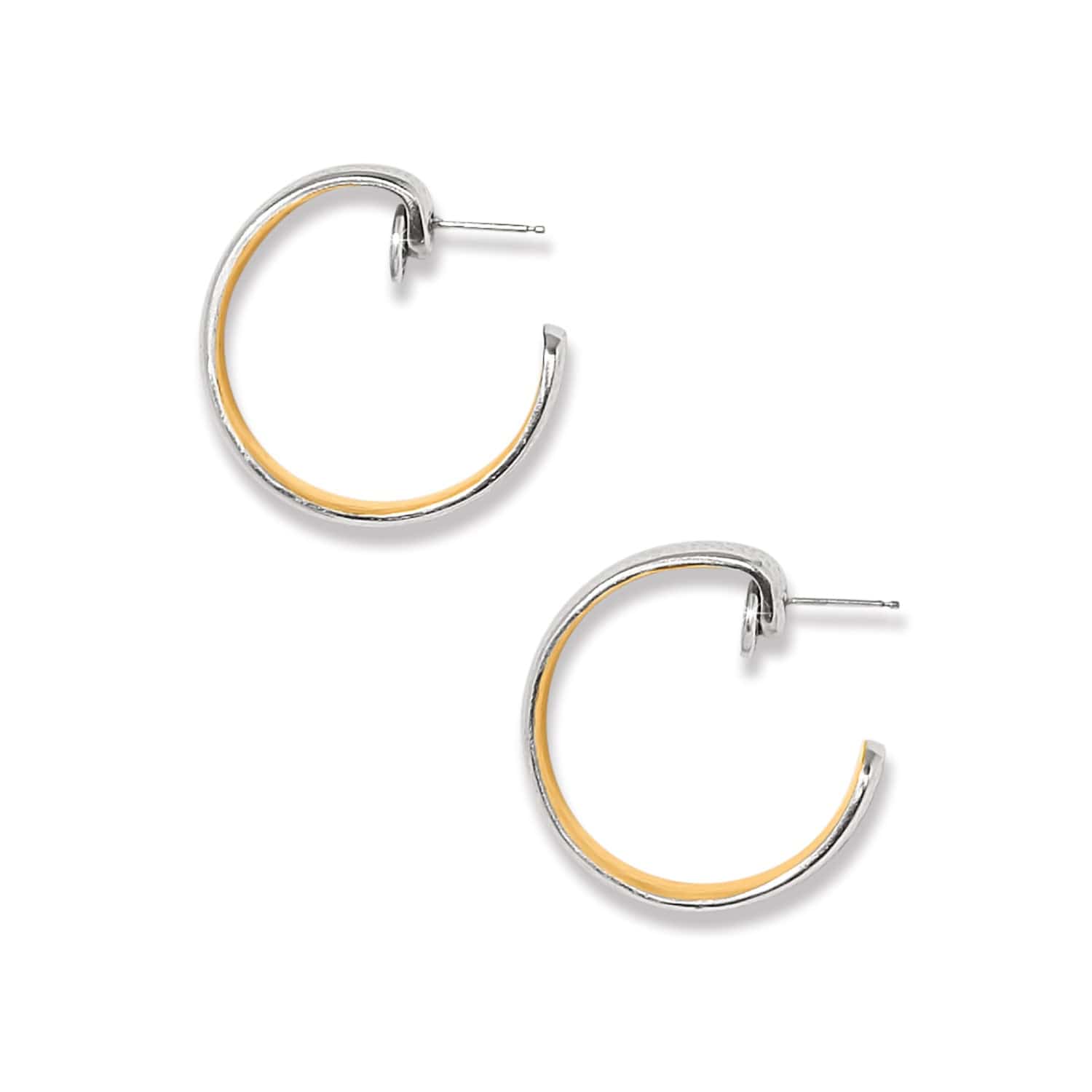 Ferrara Entrata Moon Small Hoop Earrings - Image 4