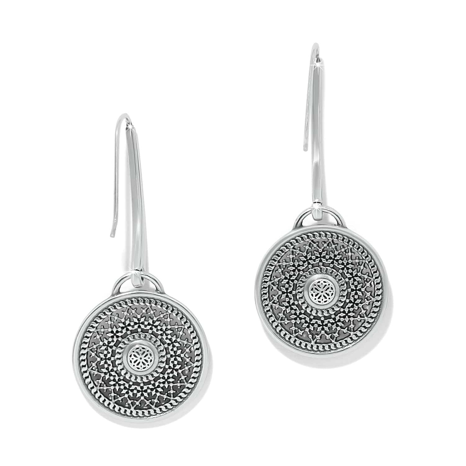 Ferrara Segreta Medallion French Wire Earrings - Image 2