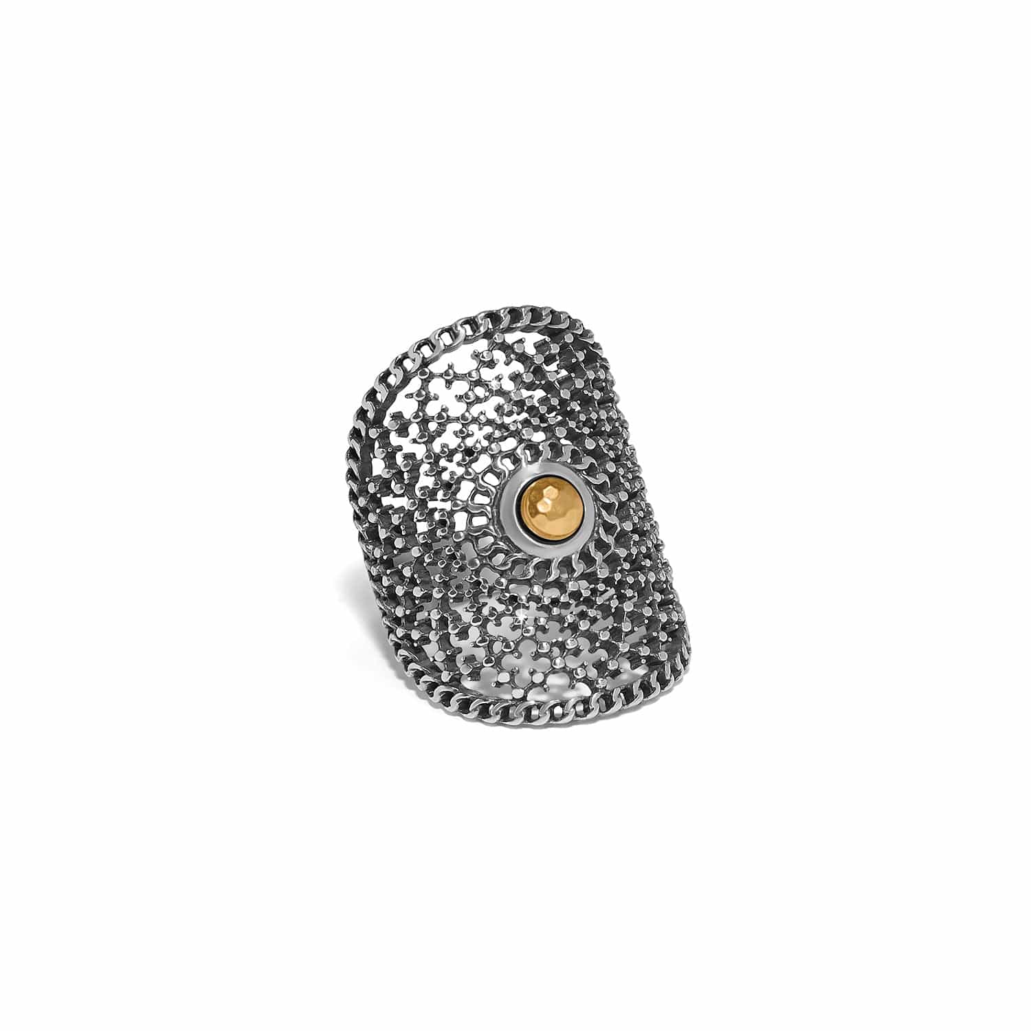 Ferrara Segreta Two Tone Round Ring - Image 3