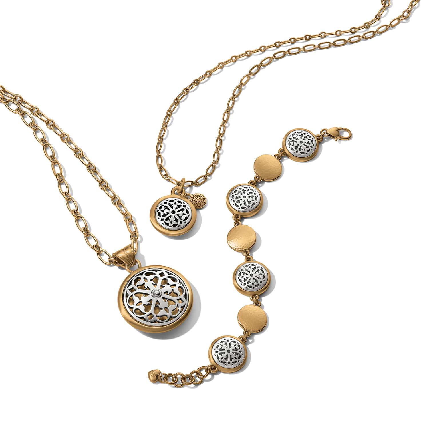 Ferrara Two Tone Luce Link Bracelet - Image 3