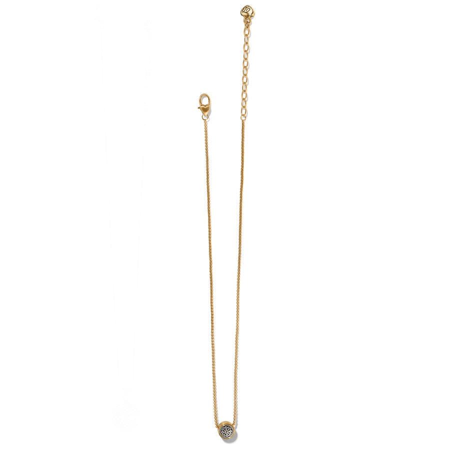 Ferrara Two Tone Luce Mini Pendant Necklace - Image 2