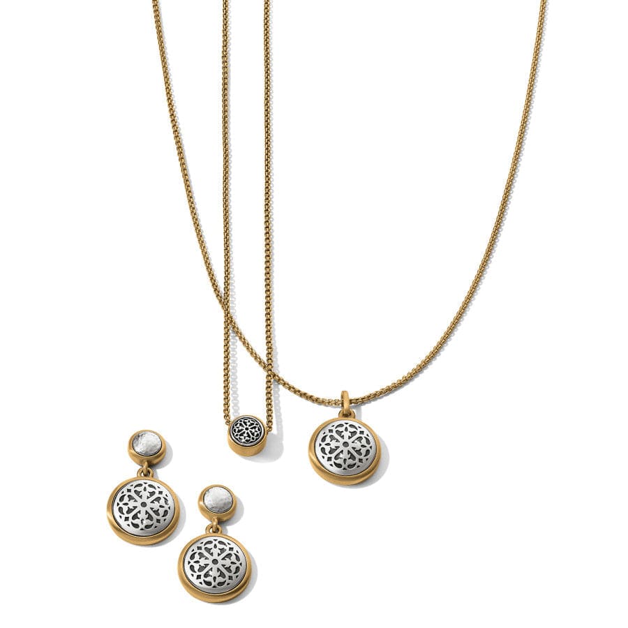 Ferrara Two Tone Luce Mini Pendant Necklace - Image 3
