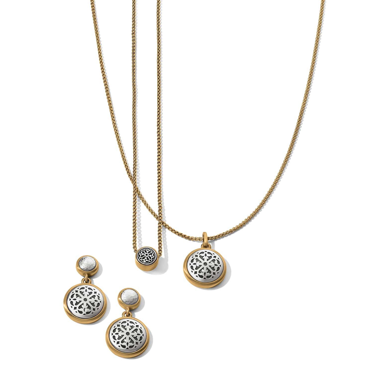 Ferrara Two Tone Luce Short Necklace - Image 3